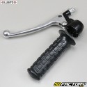 MBK 51 brake and gas handles, Peugeot 103 Lusito black with chrome levers