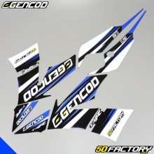 Kit decorativo Yamaha TZR, MBK Xpower 50 (desde 2003) Gencod negro y azul