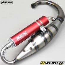 Exhaust pipe Yasuni R vertical Minarelli red silencer MBK Booster,  Yamaha Bw&#39;s...50