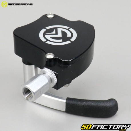 Gatillo de gas de aluminio universal Moose Racing Negra