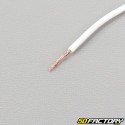 Electric wire 0.5mm universal white (by the meter)