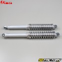 Adjustable rear shock absorbers 360mm Peugeot 103, MBK 51 and Motobecane chrome and gray Imca