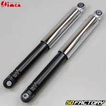 320mm smooth rear shocks Peugeot 103, MBK 51 and Motobécane chrome and black Imca