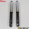 320mm smooth rear shocks Peugeot 103, MBK 51 and Motobecane chrome and black Imca