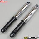 290mm smooth rear shocks Peugeot 103, MBK 51 and Motobecane chrome and black Imca