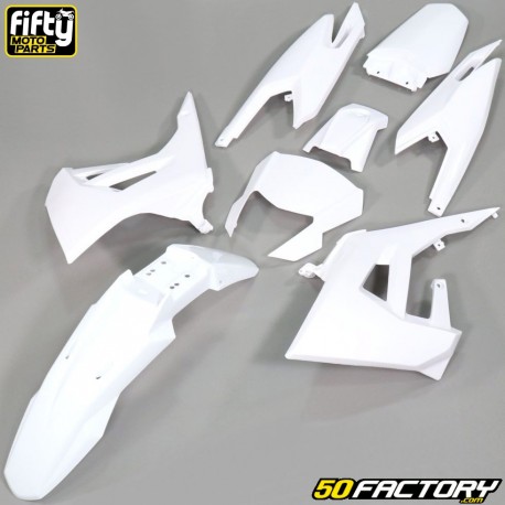 Fairing kit Derbi Senda,  Gilera SMT,  RCR (Since 2018) Fifty white