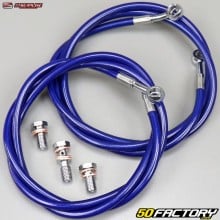 Front brake hoses Suzuki LTR 450 Streamline blue