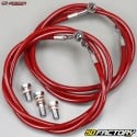 Front brake hoses Yamaha YFZ 450 R Streamline red