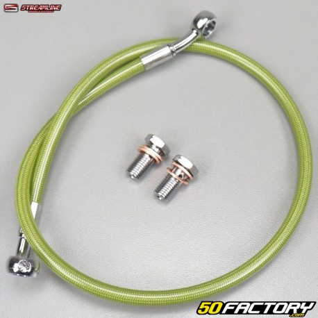 Aviation type rear brake hose Suzuki LTR 450 Streamline yellow