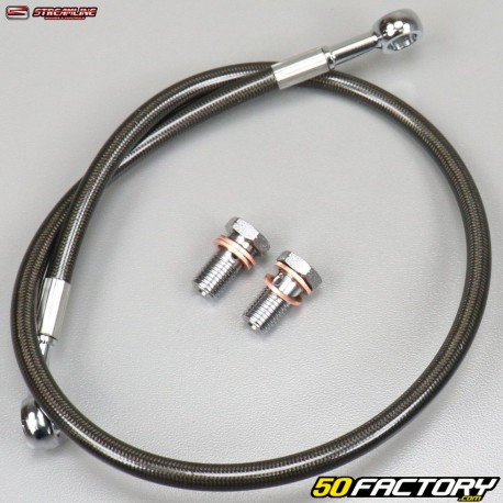 Aviation type rear brake hose Yamaha YFZ 450 Streamline carbon