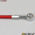 Aviation type rear brake hose Yamaha YFZ 450 Streamline red