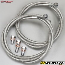 Streamline universal aviation type front brake hoses, gray