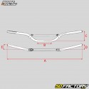 Manillar cuádruple de aluminio Ã˜22mm Moose Racing tipo TRX Dinero 250