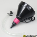 Black Ã165mm plastic funnel (with flexible hose)