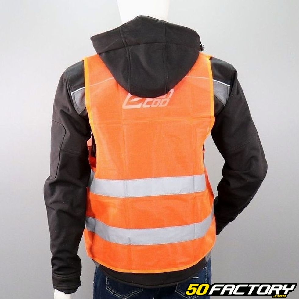 Gilet de sécurité orange – Pièce moto et scooter