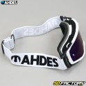 White Ahdes mask with blue iridium screen