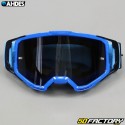 Ahdes neon blue goggles with smoked screen