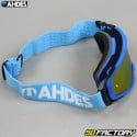 Ahdes neon blue mask with red iridium screen