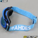 Ahdes neon blue goggles with gold iridium screen