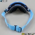 Ahdes neon blue goggles with gold iridium screen