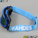 Ahdes neon blue goggles,  iridium rainbow screen