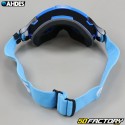 Ahdes neon blue goggles,  iridium rainbow screen