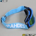 Ahdes neon blue goggles,  iridium rainbow screen