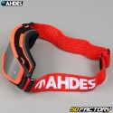 Occhiali Ahdes rosso neon con schermo argentato