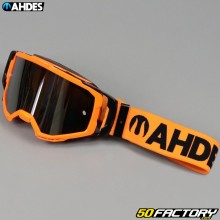 Ahdes neon orange goggles with silver screen
