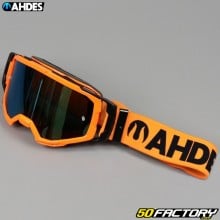 Ahdes neon orange goggles, yellow iridium lens