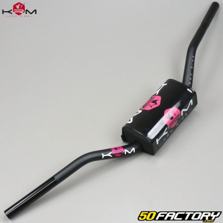 Fatb handlebarsar aluminum Ã˜28mm KRM Pro Ride black and pink with foam