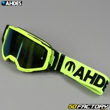 Ahdes neon yellow goggles with orange iridium lens