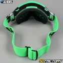 Ahdes neon green mask with blue iridium screen