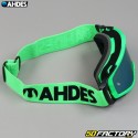 Occhiali Ahdes verde neon con schermo iridium dorato