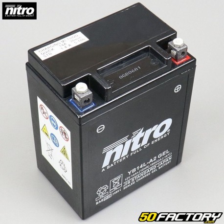 Batterien Nitro NB14L-2 12V 14Ah-Gel Peugeot Geopolis,  Aprilia Scarabeo,  Piaggio X9 ...
