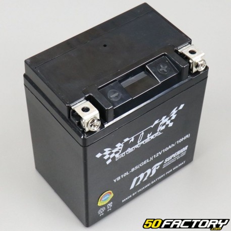 Batterie YB10L-BS 12V 10Ah gel Yamaha XV, Suzuki GN, GSX...