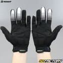 Gants Kenny Safety homologués CE moto noirs, gris et jaunes fluo