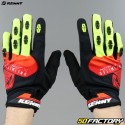 Kenny Safety gloves CE approved black, red and orange motorcycle