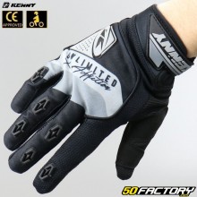 Handschuhe Kenny Safety, EU-genormt f. Motorrad, schwarz-grau