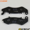 Original Keeway RKF, RKV and TX front organic brake pads