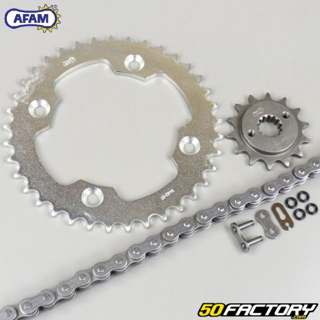 Reinforced O-ring chain kit 14x37x96 (520) Suzuki LTR 450 (2011 to 2012) Afam gray