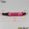 Adjustable rear shock absorbers 300mm Peugeot 103, MBK 51 and Motobecane Restone black and pink