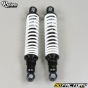 Adjustable rear shock absorbers 300mm Peugeot 103, MBK 51 and Motobecane Restone black and white