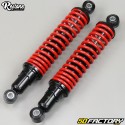 Adjustable rear shock absorbers 300mm Peugeot 103, MBK 51 and Motobecane Restone black and red