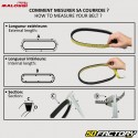 Correa Keeway Hurricane,  Matrix,  Piaggio NRG,  CPI, Benelli... 17x802 mm Malossi Cinturón XK