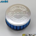 Short straight PHBL and PHBH carburettor air filter Polini blue