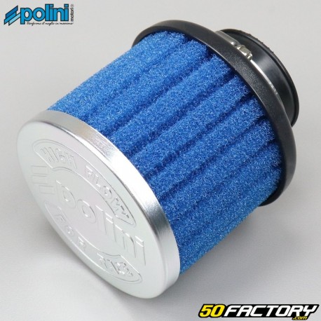 Long straight PHBL and PHBH carburettor air filter Polini blue