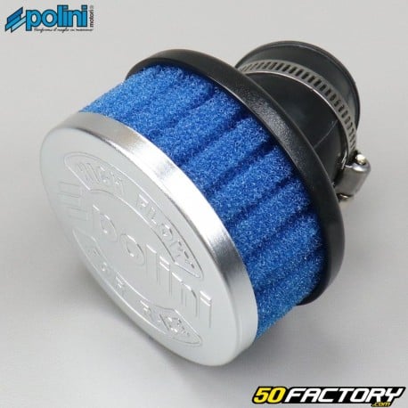 Filtro de aire carburador PHVA y PHBN 30Â ° corto Polini azul