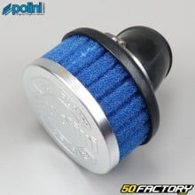 Short PHBL and PHBH 30 ° carburettor air filter Polini blue