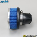 Short PHBL and PHBH 30Â ° carburettor air filter Polini blue